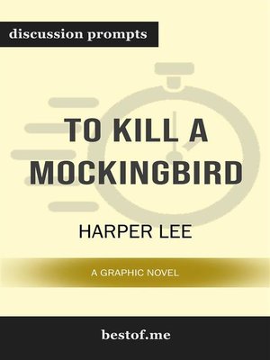 cover image of To Kill a Mockingbird--Discussion Prompts